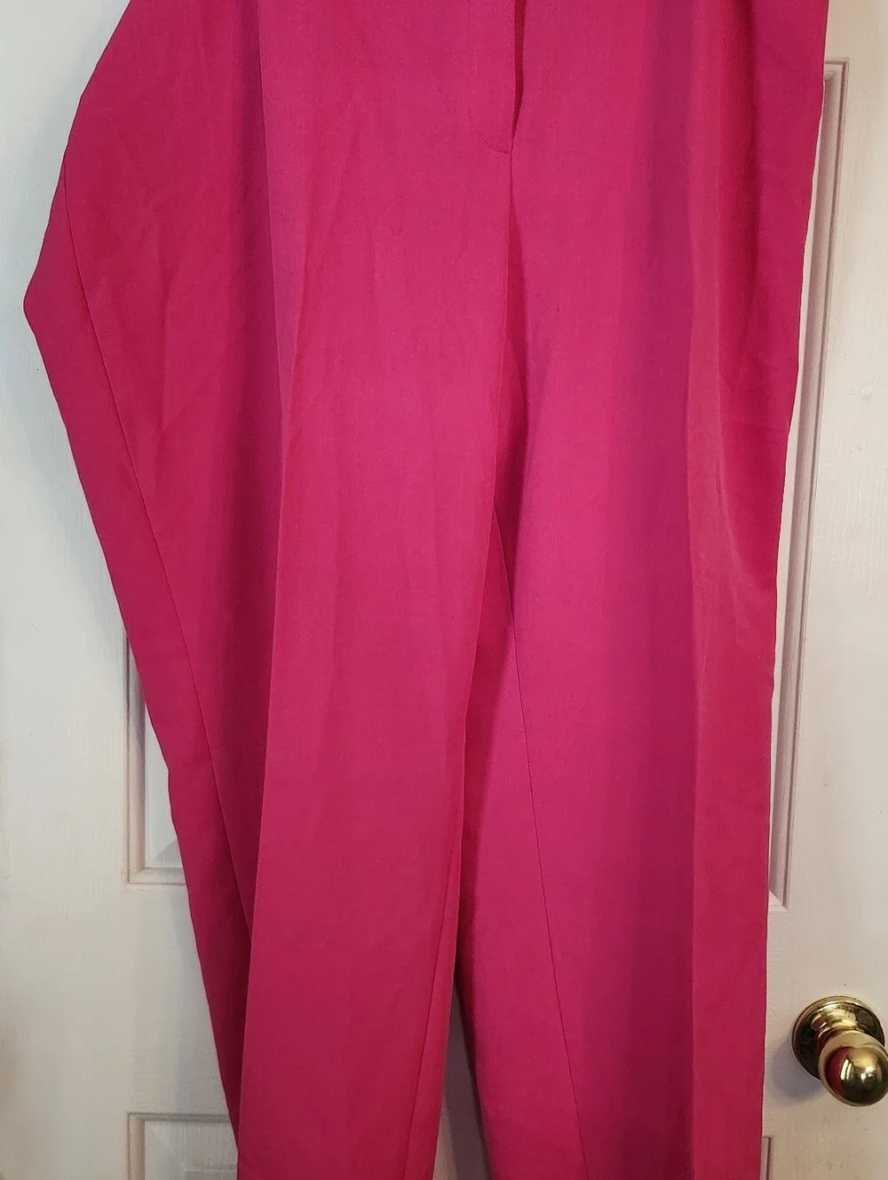 NEW Hot Pink Women's High-Waist Wide-Leg Pants Kasper 20W Macy's Retail:$89.99 - Picture 15 of 15